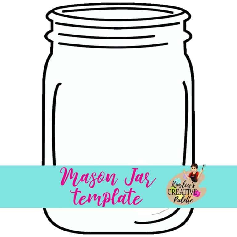 Mason Jar Door Hanger Template (Downloadable) Kinsleys Creative Palette