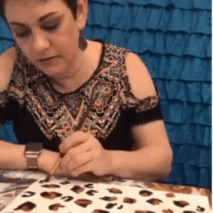 How to paint leopard print