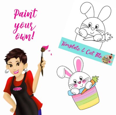 Bunny in Pail Paint your own