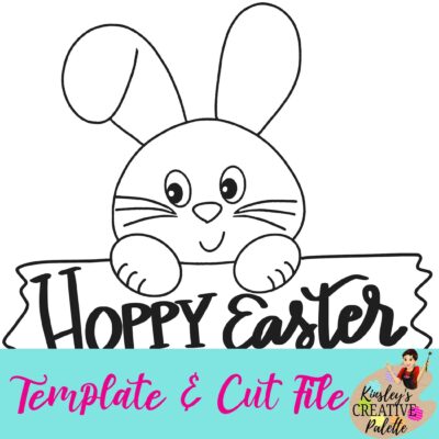 Bunny with plank template and cut file