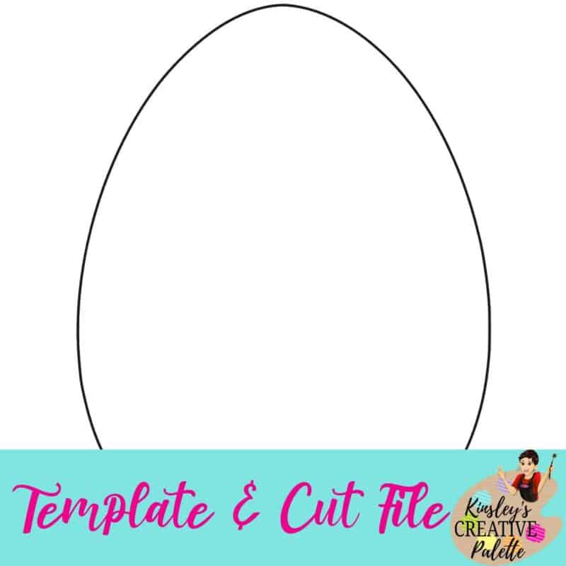 Easter Egg Template and Cut File