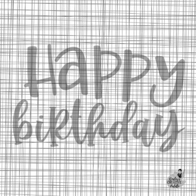 Happy Birthday Lettering Template