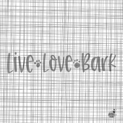 Live Love Bark Lettering Template