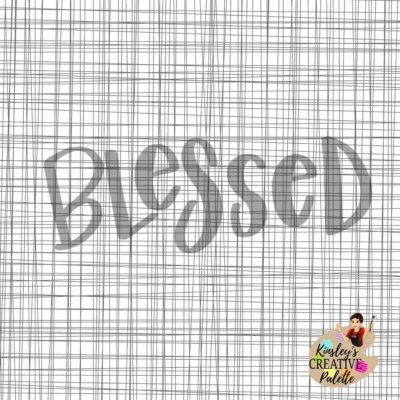 Blessed TRACEABLE Lettering Template